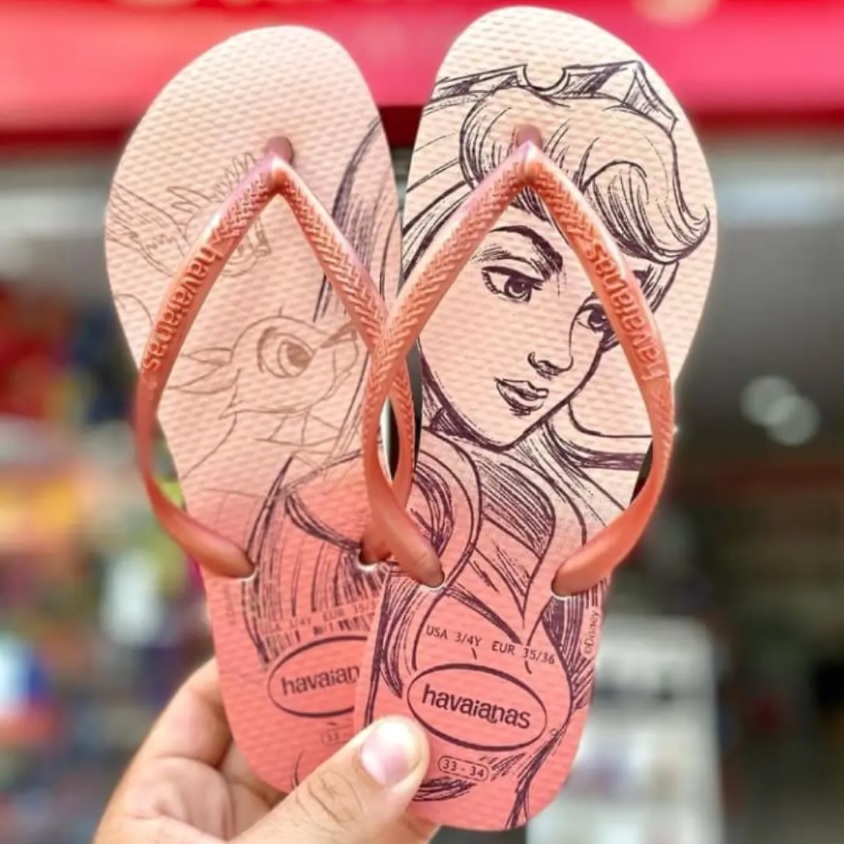 Chinelo Slim Princesas, Havaianas, Feminino