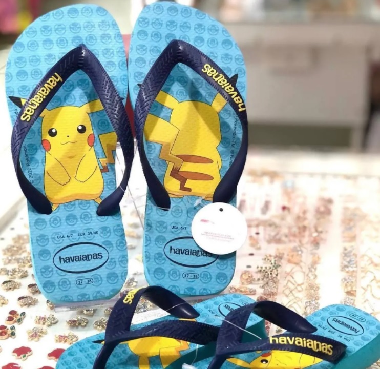 Chinelo Top Pokemon, Havaianas, Adulto Unissex