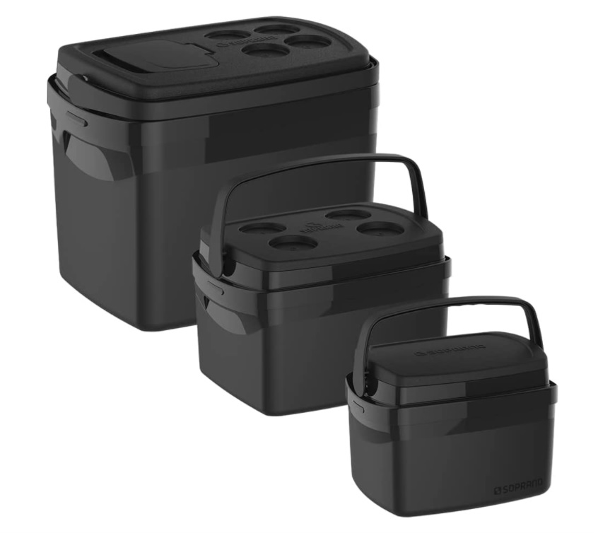 Combo Caixa Térmica Tropical 32L/12L/5L, Soprano, 0700, Preta, Grande