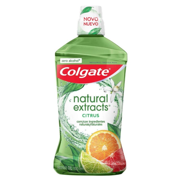 Enxaguante Bucal Colgate Natural Extracts Citrus 1000ml, Colgate