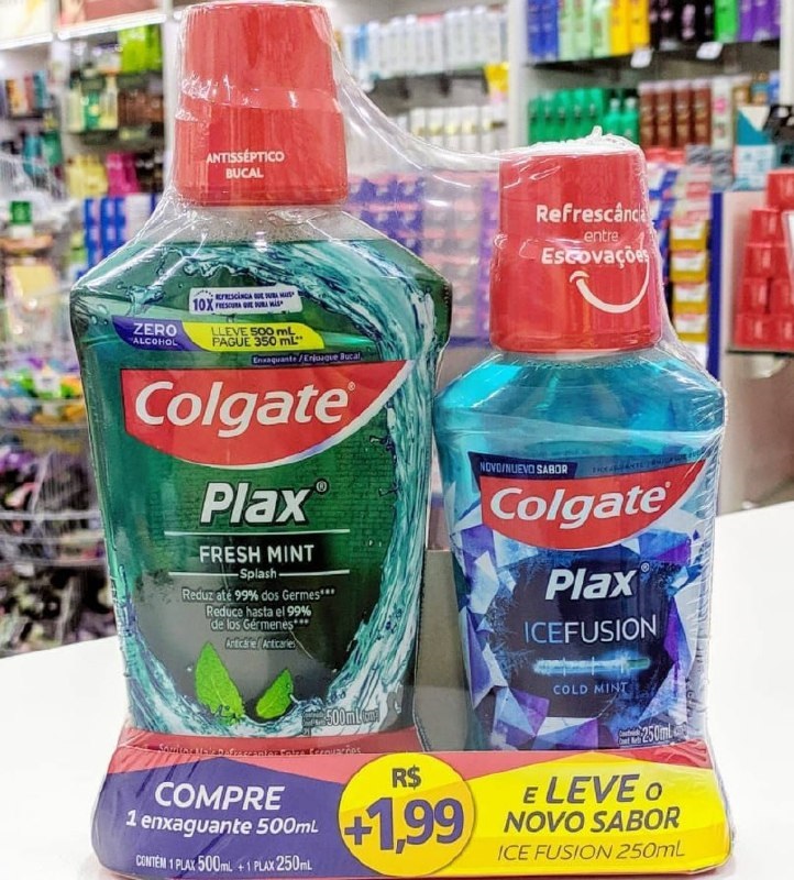Enxaguante Bucal Colgate Plax Ice Infinity 750Ml Promo Leve 750Ml Pague 500Ml