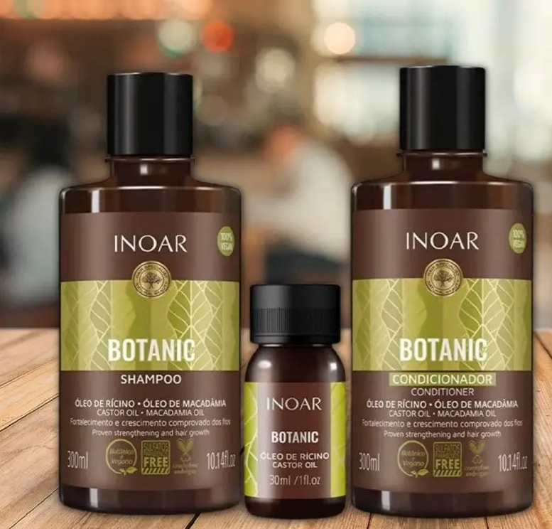 INOAR Kit Botanic Sh + Cond 300+ Óleo Rícino 30Ml