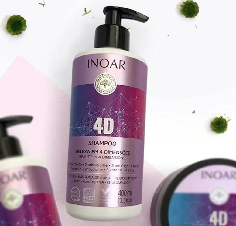 Inoar Shampoo 4D 400 Ml, Inoar