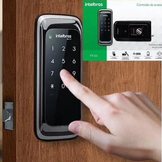 Fechadura Digital de Sobrepor FR 101 Preto Intelbras
