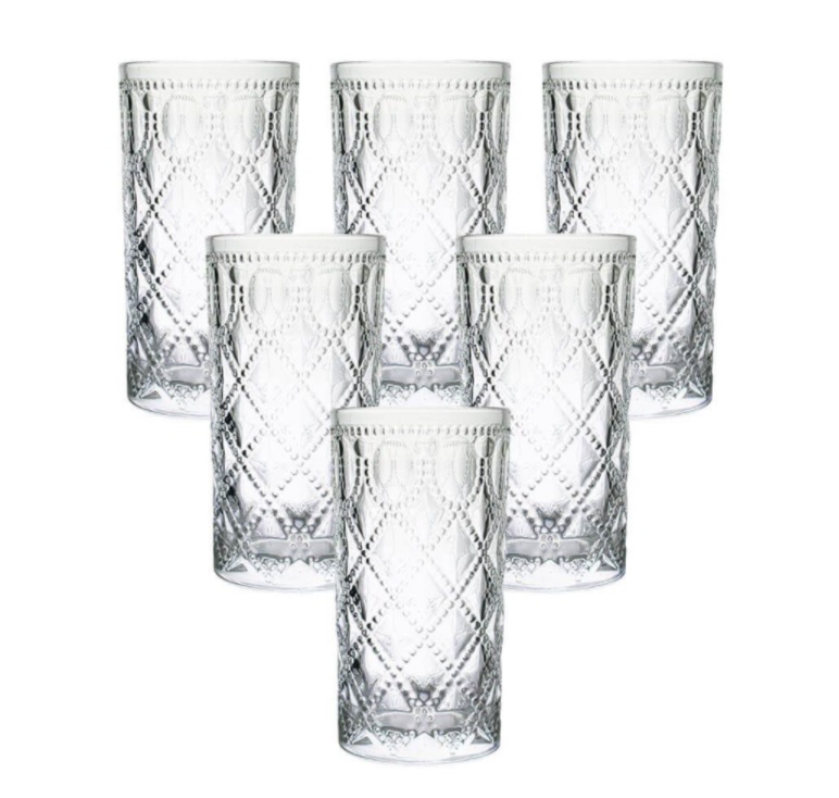Jogo de Copos de Vidro Royal Transparente 380ml – Casambiente