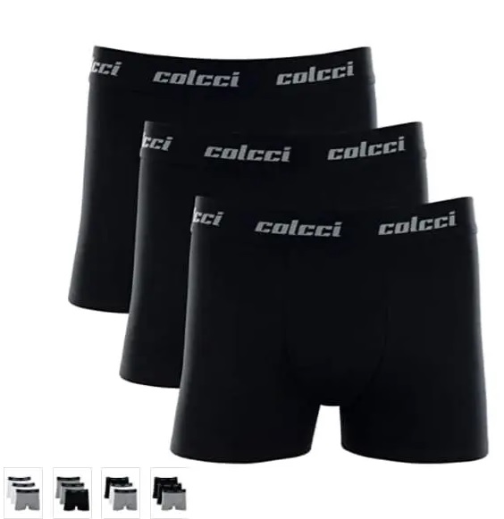 Kit 3 Cuecas Boxer Algodão, Colcci, Masculino