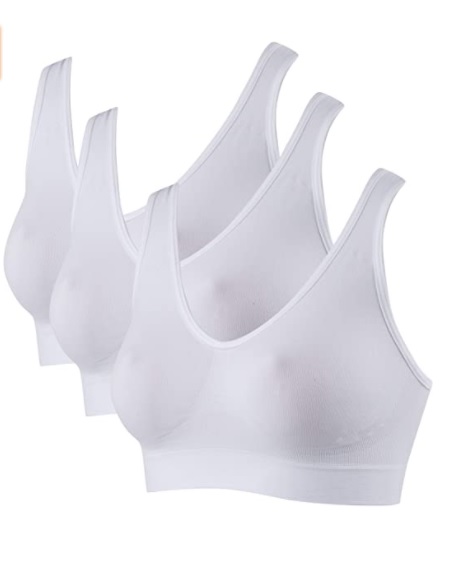 Kit 3 Tops Alças Largas Seamless, Hanes, Feminino