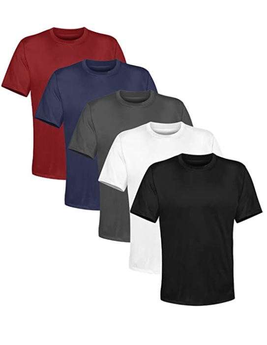 Kit 5 Camisetas Masculina Lisa Algodão Qualidade