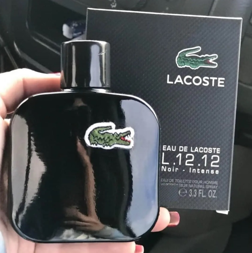 Lacoste L12.12 Noir Masculino Eau De Toilette 100Ml,