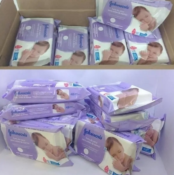 Lenços Umedecidos Johnson’s Baby Hora do Sono, 48 unidades