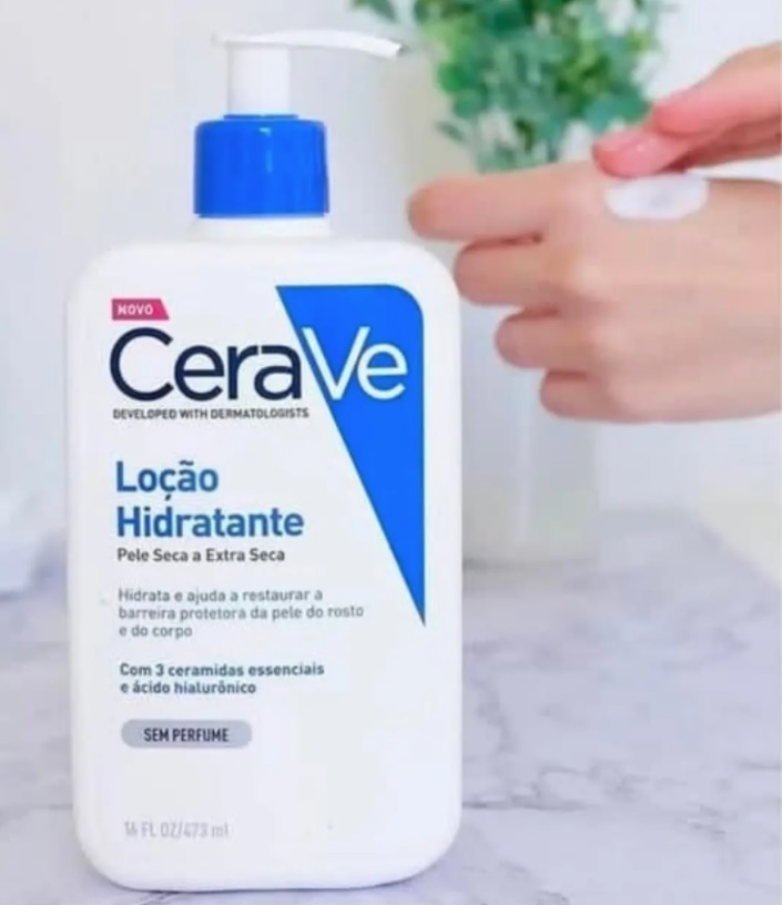 Loção hidratante Com Ácido Hialurônico Sem Perfume 473ml Cerave