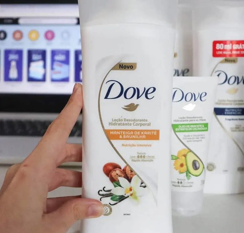 Loção Corporal Hidratante Dove 200Ml Manteiga de Karité & Baunilha, Dove