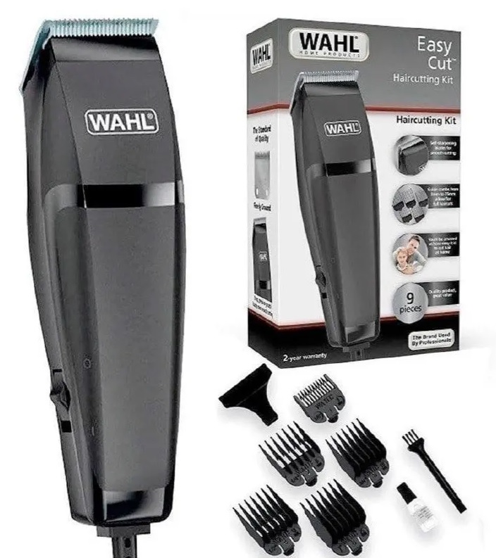 Máquina de Cortar Cabelo Wahl Easy Cut com 5 Pentes – Preta