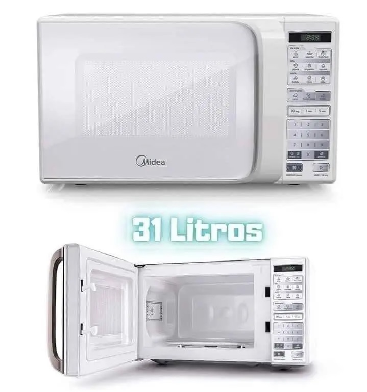 Micro-Ondas Midea 31L, 127V, Branco – MTCS41
