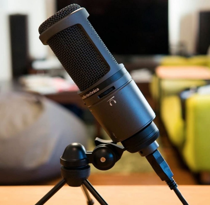 Microfone Audio-Technica AT2020USB+ USB Cardióide Condensador