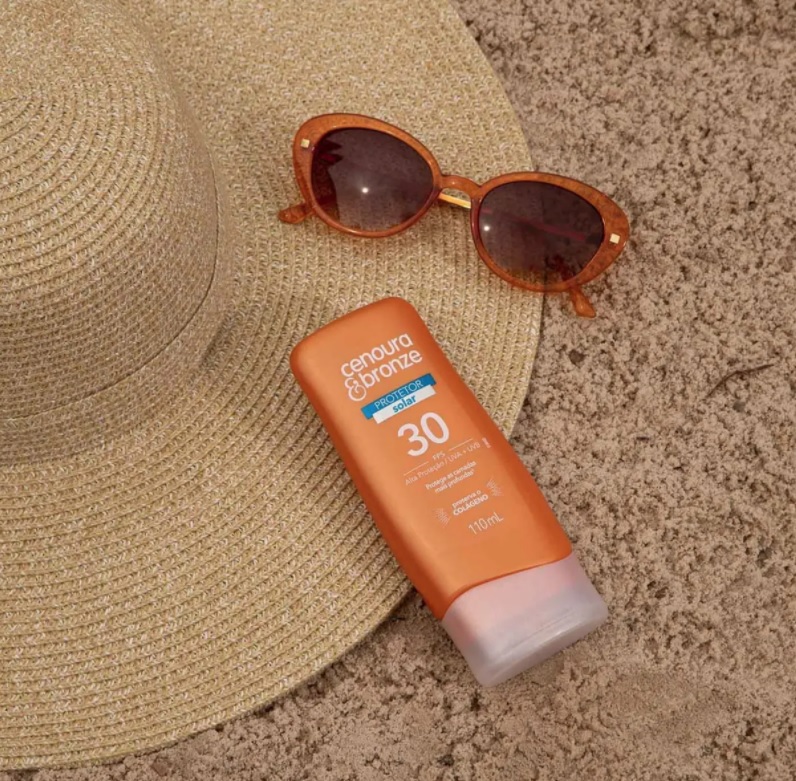 Protetor Solar Fps30 110Ml, Cenoura e Bronze