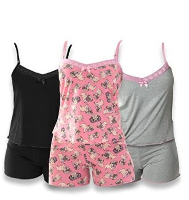 Kit 3 Baby Dolls Vivi Tecido Fibra Natural