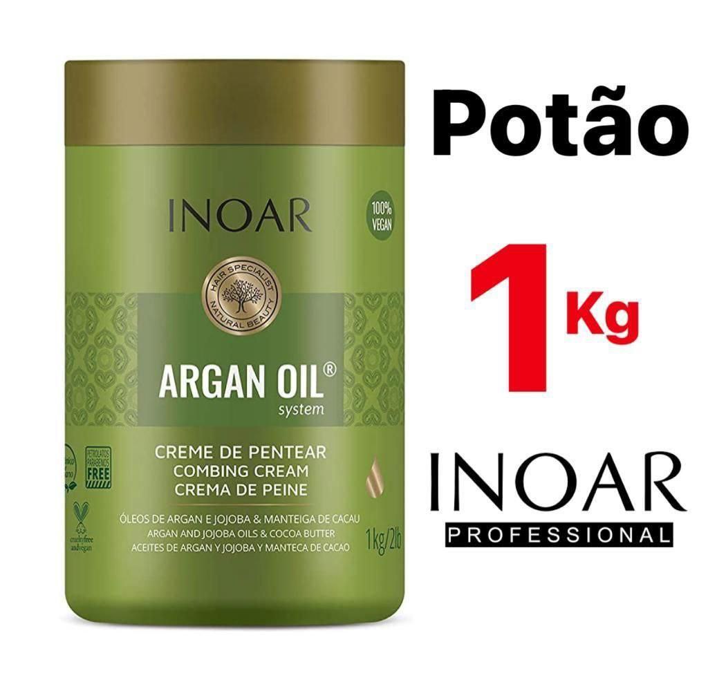 Inoar Creme para Pentear Argan Oil Hidratante 1 kg, Inoar 😍