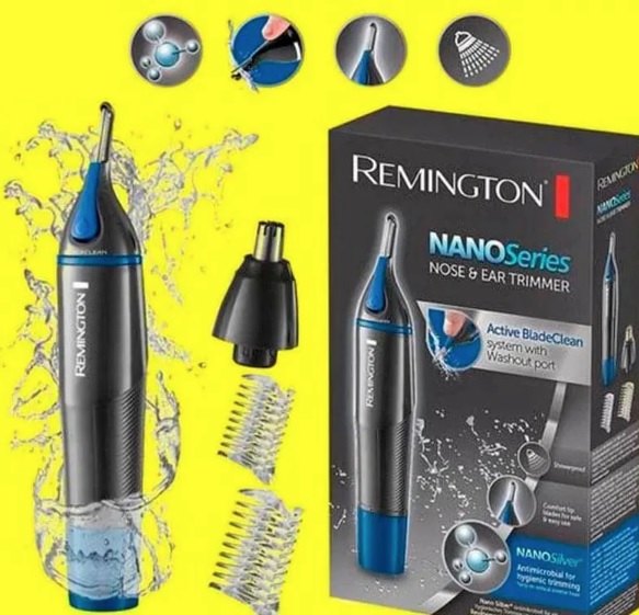 Aparador de pelos faciais, nariz e orelha Remington