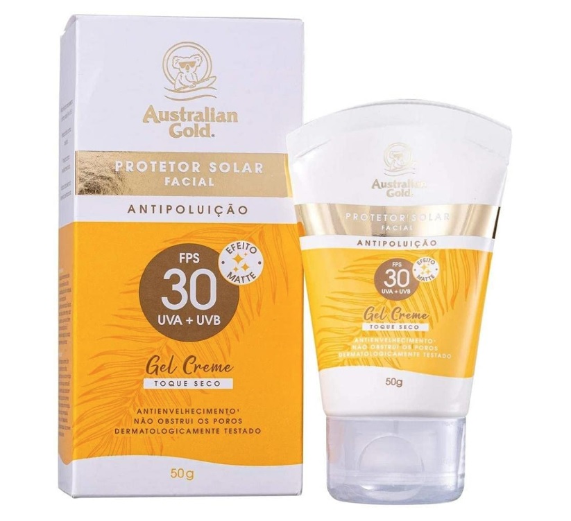 Australian Gold Protetor Solar Facial Gel Creme Fps 50 50Gr, Australian Gold