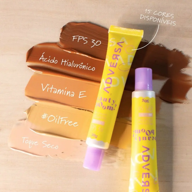 BB Cream Vegano ADVERSA – FPS 30 – BEAUTY BOOM – COR 300