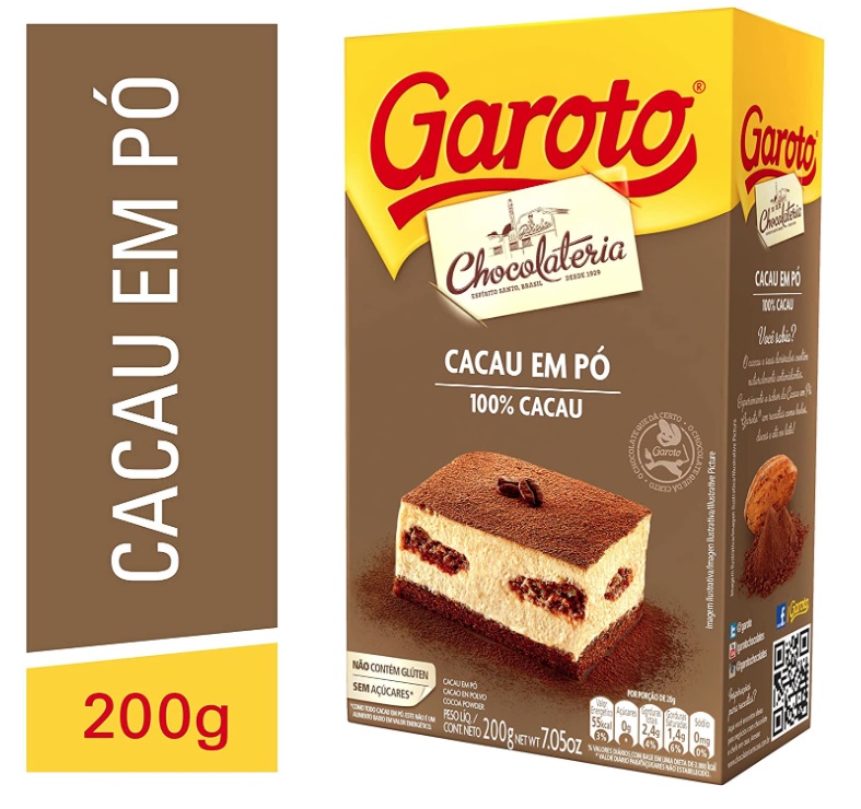 Cacau em Pó, Garoto, 200g