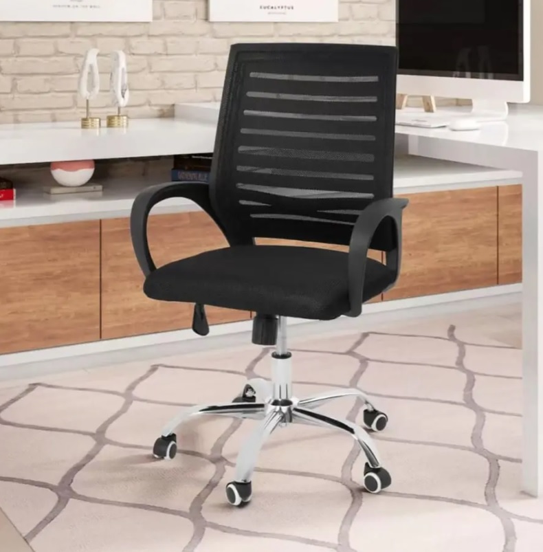 Cadeira de Escritório Giratória Diretor DIR-001 – Preta AC Comercial