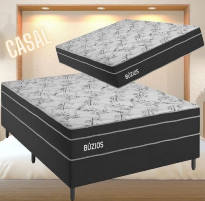 Cama Box Queen Size (Box + Colchão em Molas) – Plumatex Búzios