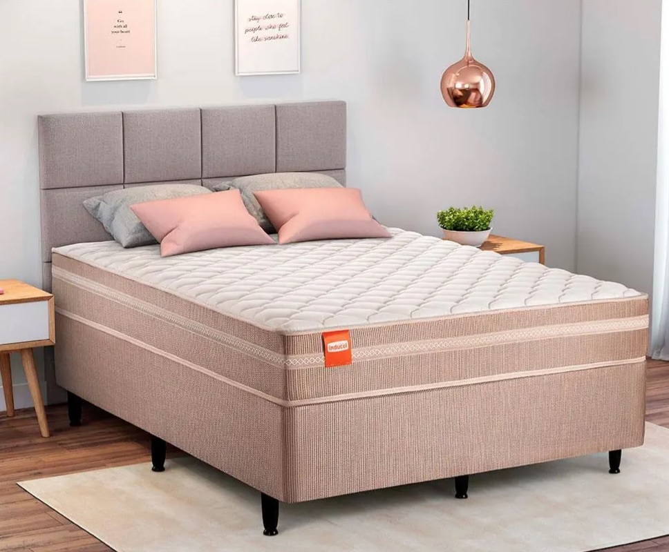 Cama Box de Casal Inducol Jaguar Molas Superlastic 64 x 138 x 188cm