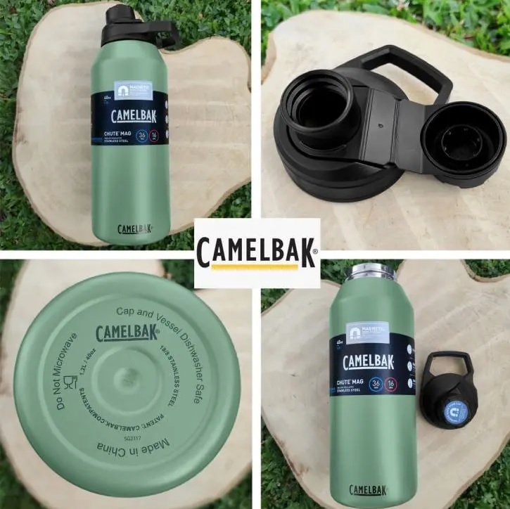 CamelBak Garrafa de água da Chute Mag, aço inoxidável isolado