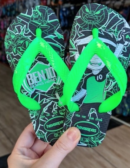 Chinelo Ben 10, Havaianas, Meninos