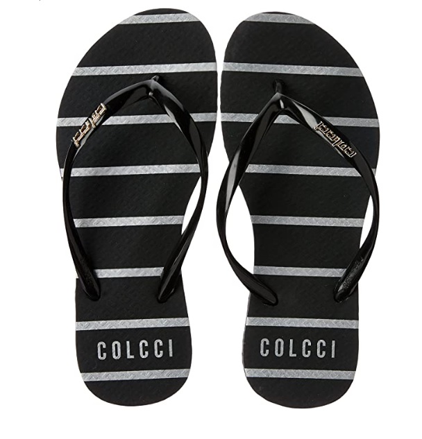 Chinelo Colcci Navy Metal, feminino