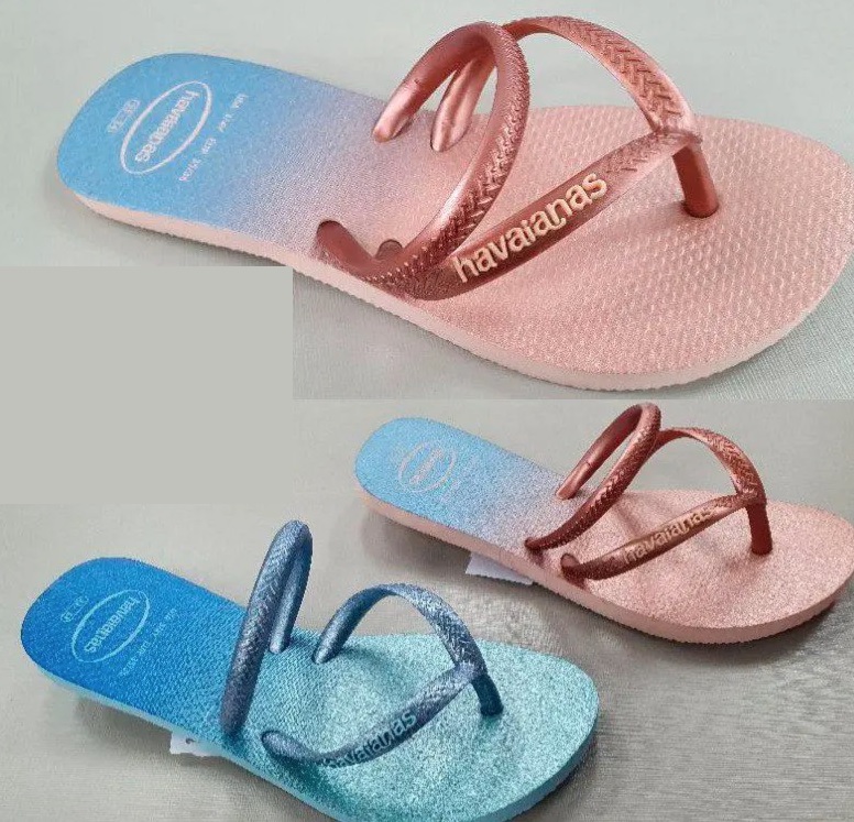 Chinelo Flat Duo Irid, Havaianas, Feminino