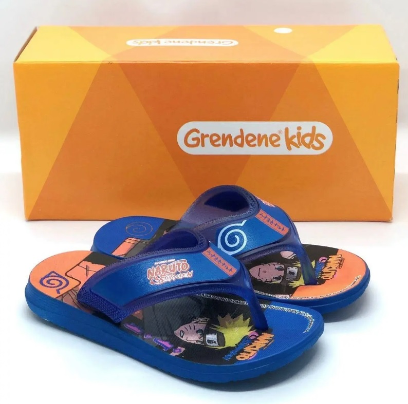 Chinelo Grendene Kids Naruto Anime Super Flop criança-unissex
