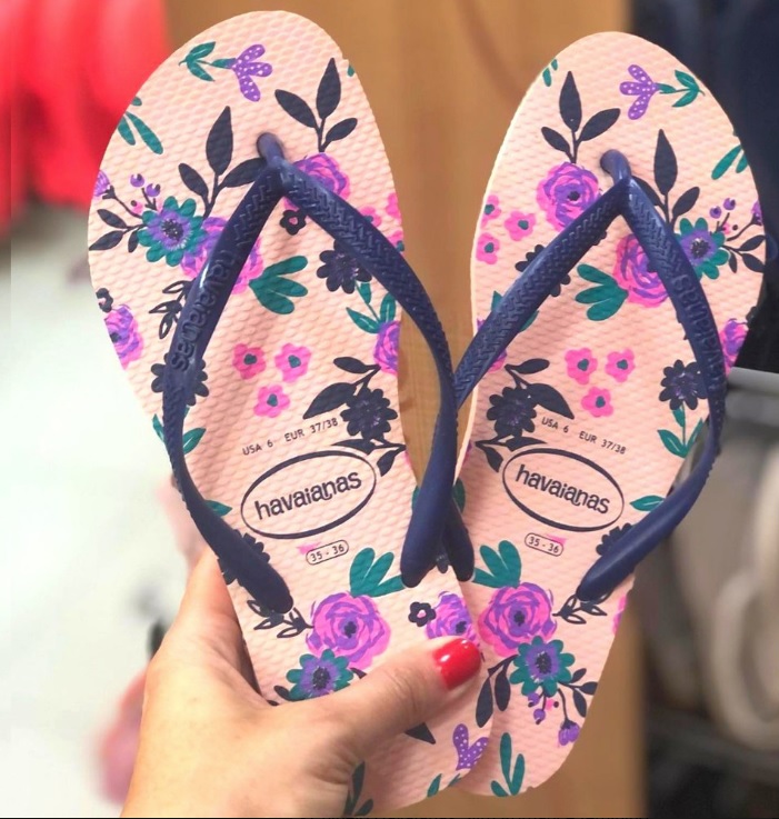 Chinelo Havaianas Slim Romance feminino