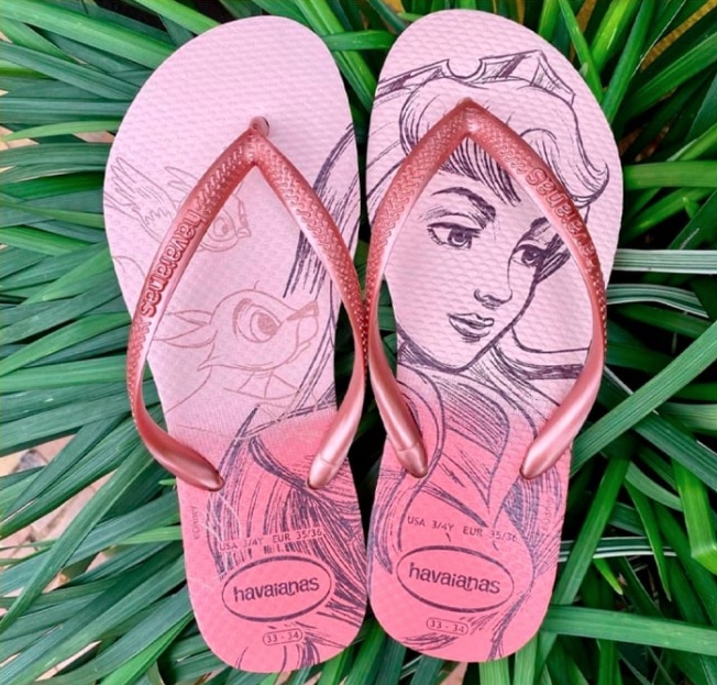 Chinelo Slim Princesas, Havaianas, Feminino