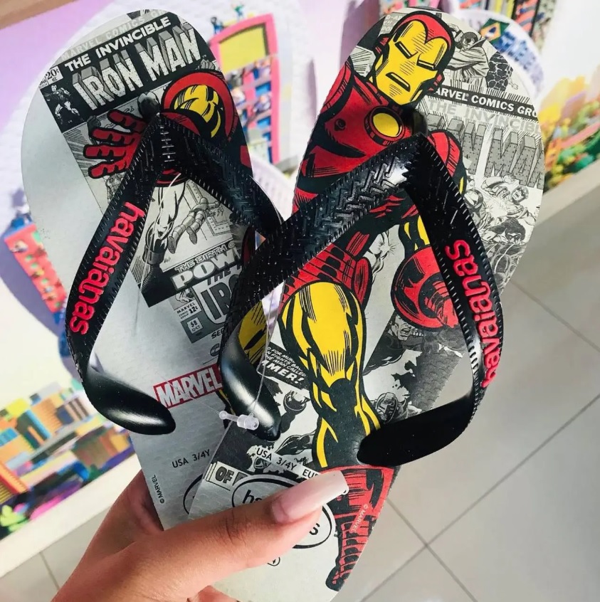 Chinelo Top Marvel Classics, Havaianas, Criança Unissex