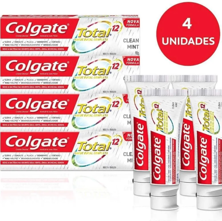 [ENCERRADA] Colgate – Creme Dental Colgate Total 12 Clean Mint 90G Preço Especial