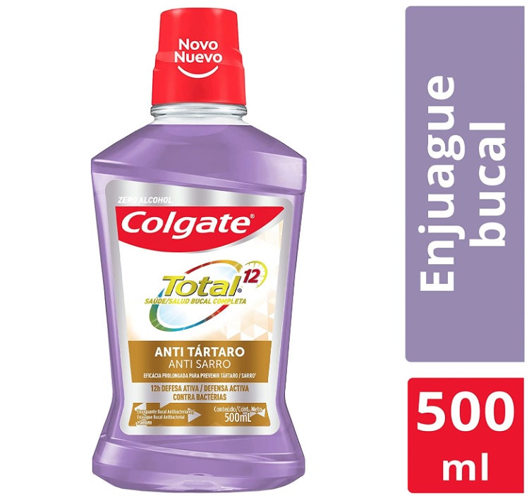 Enxaguante Bucal Colgate Total 12 Anti tartar 500ml