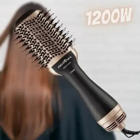 Escova Secadora Britânia Soft Preta 1200W 110V