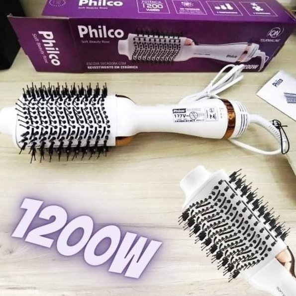 Escova Secadora Philco Soft Beauty Rose Pec09rg 1200w 127v