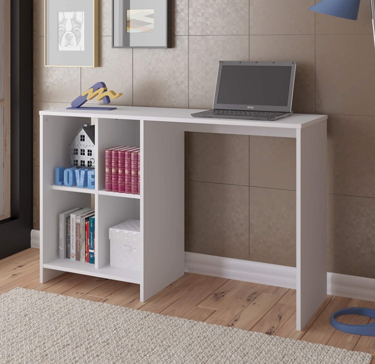 Escrivaninha com 4 nichos MATRIX cor Branco – Artely