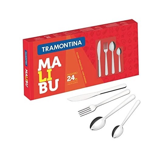 Faqueiro Malibu, Tramontina, Inox
