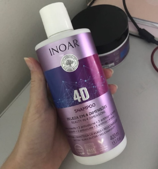 Inoar Shampoo 4D 400 Ml, Inoar