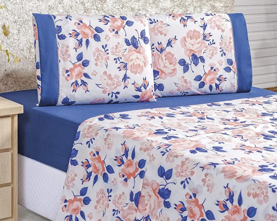 Jogo de Cama Naturale King Beatrice 04 Peças