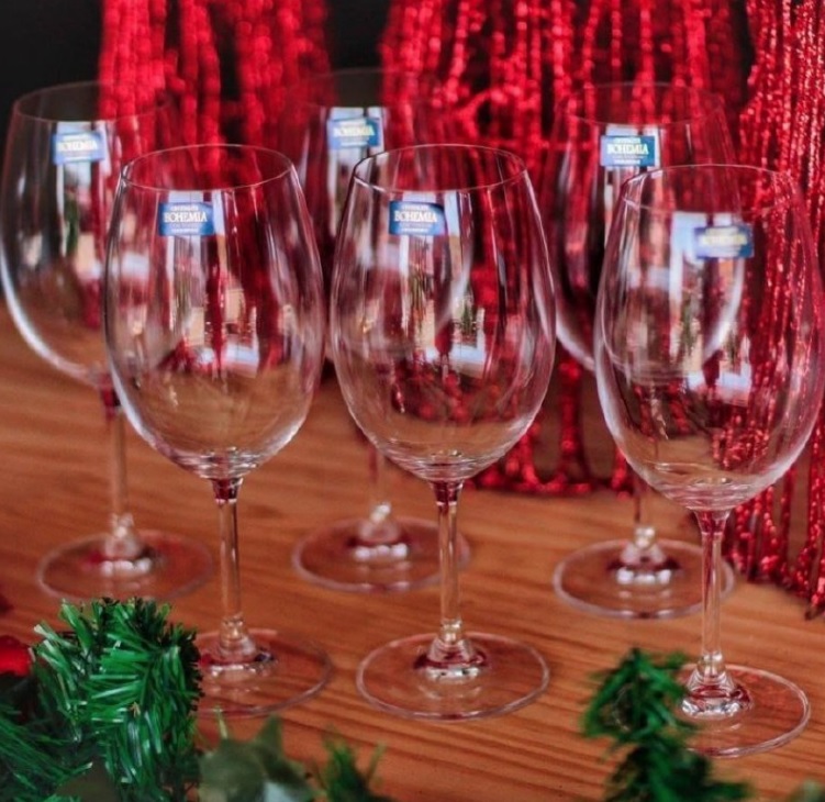Jogo de Taças para Vinho Cristal 450ml 6 Peças – Haus Sense