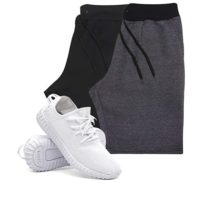 KIT 2 Bermudas Masculina Moletom Conforto + Tenis Masculino Academia YZI