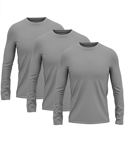Kit 3 Camisetas Térmica Segunda Pele Uv Unissex Sol/Frio