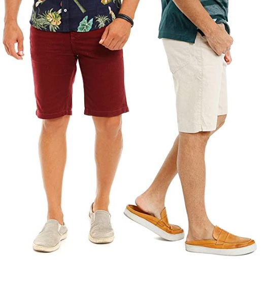 Kit Com 2 Bermudas Masculinas Coloridas Sarja Bamborra