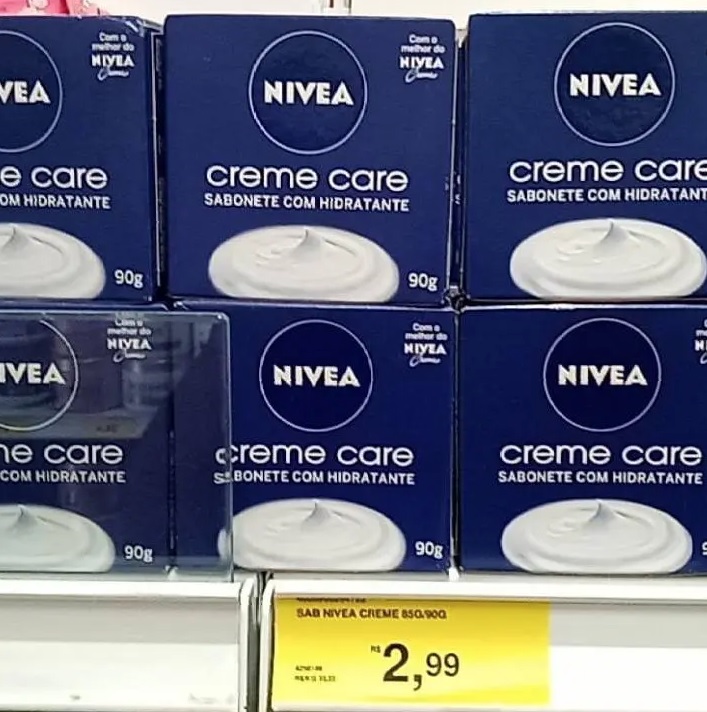 Nivea Creme Care Sabonete com Hidratante, 90g